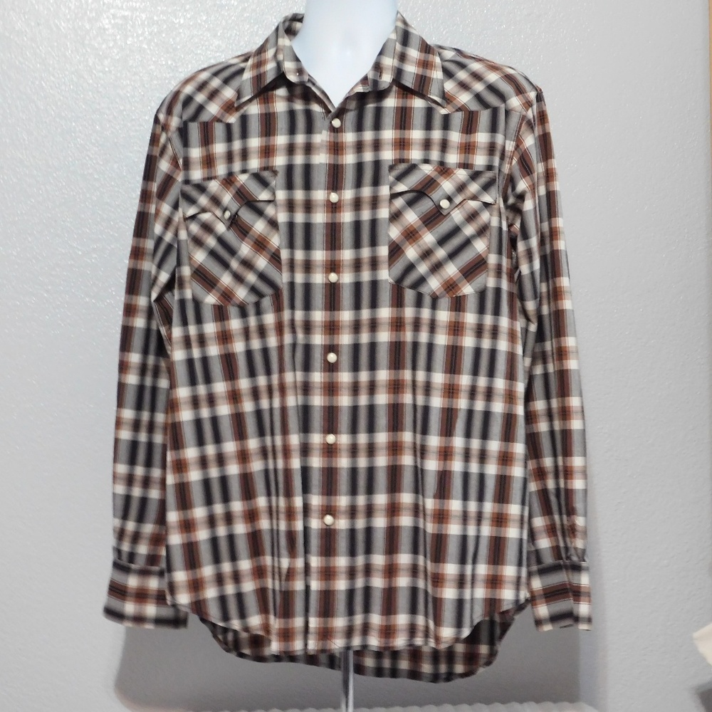 Lucky Brand Black Brown and White Long Sleeve